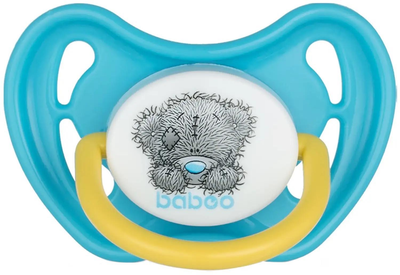 Пустушка силіконова Baboo Me To You 6+ місяців Блакитна (5057778050060)