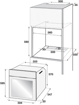 Духовой шкаф электрический BEKO BIM 24300 BS (84650)