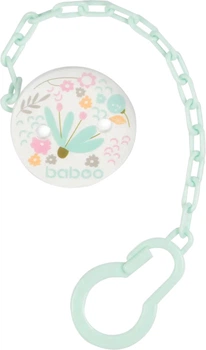 Ланцюжок для пустушки Baboo Flora 0+ місяців М'ятний (5057778070075)
