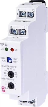 Термостат ETI TER-3A (+30 .. +70) 24-240V AC / DC (16A_AC1) 2471802 (реле контролю температури)