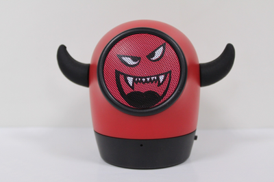 Детский музыкальный портативный Bluetooth динамик Fonex красный монстрик Cute wireless speaker