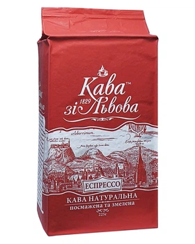 Кава зі Львова Еспрессо мелена 225 г (51874)