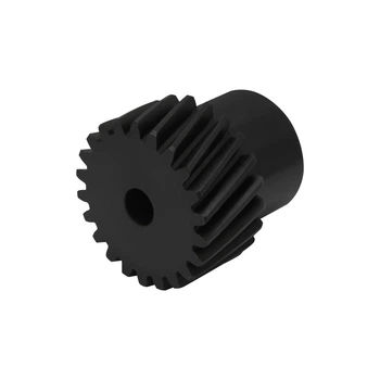 Шестерня косозубая стальная модуль 2.0 без шпонки CNCPROM GHLM2.0-Z22-D12 для зубчатой рейки 22 зубьев диаметр 12 мм (66-102)