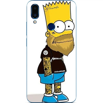 Чехол силиконовый Casemarket с картинкой для Meizu Note 9 Симпсон