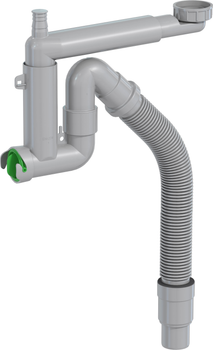 Сифон для кухонної мийки PREVEX Smartloc 40/50 мм з накидною гайкою (41N03910)