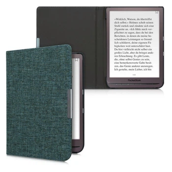 Обложка чехол kwmobile Flip Hemp для PocketBook 741 Color Turquoise