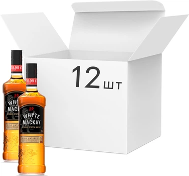 Упаковка виски Whyte & Mackay 0.7 л 40% х 12 шт (5010196965064)