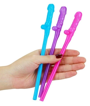 Трубочки для коктейля Lovetoy Original Willy Straws цвет разноцветный (20828052000000000)