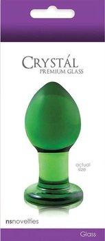 Анальна пробка NS Novelties Crystal Premium Glass Medium колір зелений (16682010000000000)