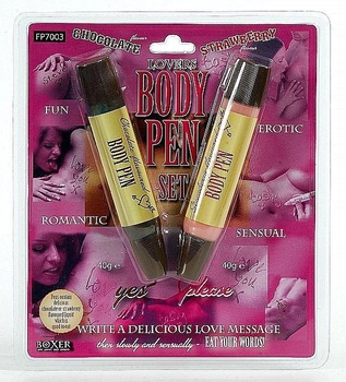 Їстівні маркери Lovers Body Pen Set, 2 х 40 г (02831 трлн)