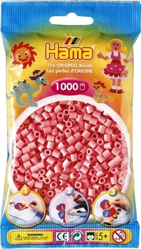 Термомозаика Hama Набор цветных бусин розовые 1000шт 5мм (Дания) (207-06)