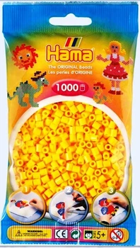 Термомозаіка Hama Набір кольорових намистин жовті 1000шт 5 мм (Данія) (207-03)