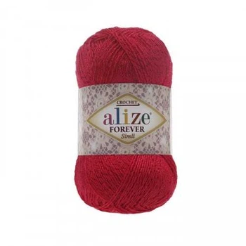 Пряжа Alize Forever Simli 396 Мак
