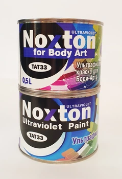 Флуоресцентная краска NOXTON FOR BODY ART ULTRAVIOLET (светится в УФ) на кожу и тело Синяя 0,5 л