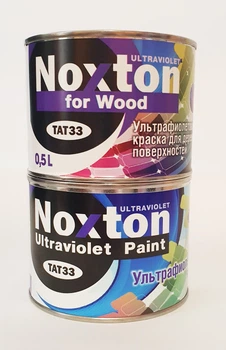 Флуоресцентная краска NOXTON FOR WOOD ULTRAVIOLET (светится в УФ) для для деревянных поверхностей Белая 0,5 л