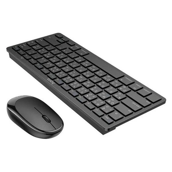 Беспроводная клавиатура и мышь Hoco DI05 для пк и планшетов iPad & Tab S Black (DI05B)
