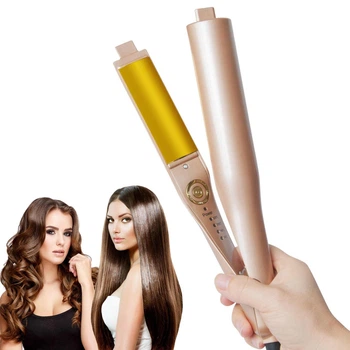 Плойка для волосся спіральна HAIR Curlinglron WA-1 45 Вт з керамічним покриттям та регулюванням температури 140-220 C для стайлінгу Золотиста