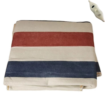 Простынь электрическая с сумкой Electric Blanket 150х120см (разноцветные полосы)