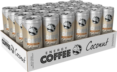 Упаковка холодного кофе с молоком Hell Energy Coffee Coconut LF