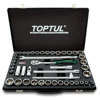 Комбинированный набор инструментов TOPTUL 1/2" (дюйм+метр.) 46ед. GCAD4601