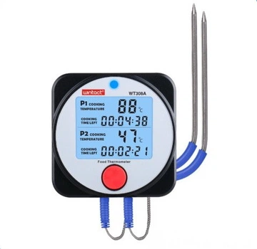 Термометр цифровой для барбекю 2-х канальный Bluetooth, -40-300°C wintact 000258709
