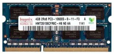 Оперативна пам'ять SK hynix 4 GB SO-DIMM DDR3 1333 MHz (HMT351S6CFR8C-H9)