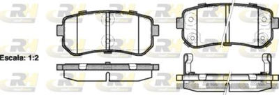 Гальмівні колодки дискові Roadhouse задні RH 21209.02 Hyundai (RH 21209.02)