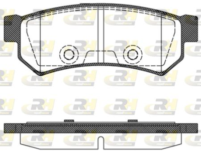 Тормозные колодки дисковые Roadhouse Задние RH 21048.10 Buick (SGM)/Chevrolet/Daewoo (RH 21048.10)