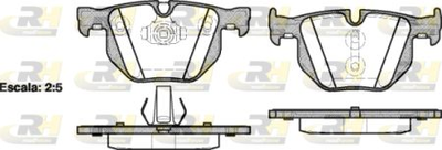 Тормозные колодки дисковые Roadhouse Задние RH 2381.61 BMW (RH 2381.61)