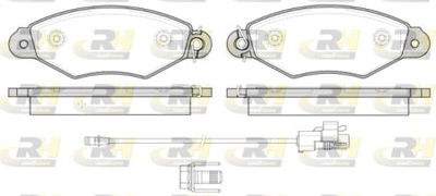 Тормозные колодки дисковые Roadhouse Передние RH 2643.30 Renault (RH 2643.30)