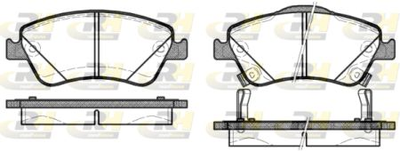 Гальмівні колодки дискові Roadhouse передні RH 21310.02 Toyota (RH 21310.02)