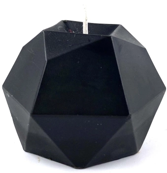 Свічка фігурна Геометрія колір чорний висота 4.5 см вага 80 гр