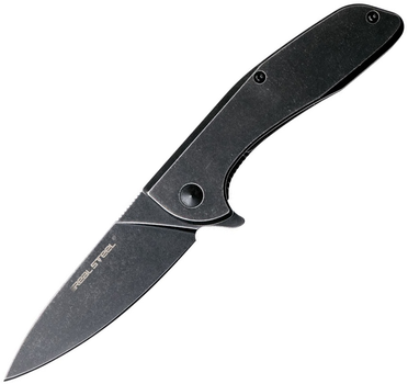 Карманный нож Real Steel E571 black stonewashed-7132 (E571-blstonewashed-7132)