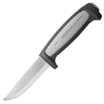 Нож фиксированный Mora Robust (длина: 206мм, лезвие: 91мм, углеродистая сталь), черный/серый