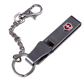 Брелок Victorinox Multiclip 4.1859 Сріблястий підвіска на ремінь з ланцюжком і карабіном