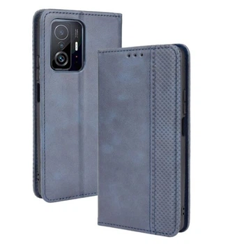 Чохол-книжка Deexe Retro Style для Xiaomi 11T / 11T Pro - Blue