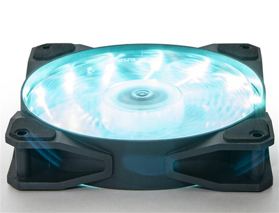 Вентилятор Frime Iris LED Fan 15LED Azure (FLF-HB120A15); 120х120х25мм, 3-pin+4-pin