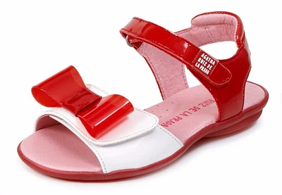 Босоножки для девочек AGATHA RUIZ DE LA PRADA 142957 белые с красным 35