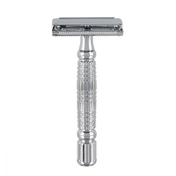 Станок для гоління Т-подібний Rockwell R1 Double Edge Safety Razor White Chrome