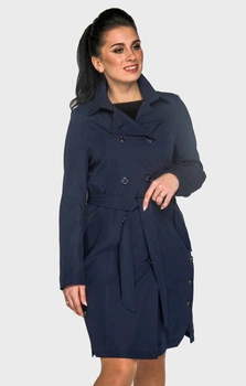 Плащ Exclusive moda М-166 48 Синій