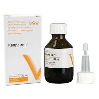 Капрамин Владмива,. Kapramin (капрамин), флакон 30мл, гемостатическое средство, кровоостанавливающее, останавливает кровь