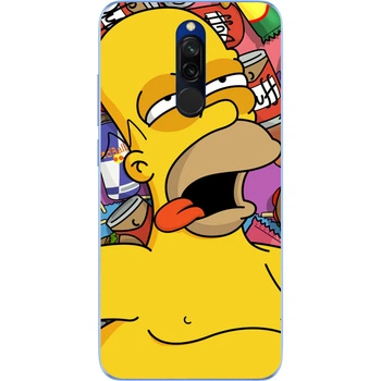 Силиконовый бампер Casemarket с изображением для Xiaomi Redmi 8 Симпсон