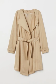 Пальто H&M 32 бежевий 24127193239