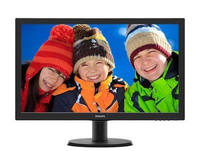 Монитор Philips 23.6" 243V5QHABA/00 MVA Black; 1920x1080, 8 мс, 250 кд/м, HDMI, DVI-D, D-Sub, динамики 2х2 Вт