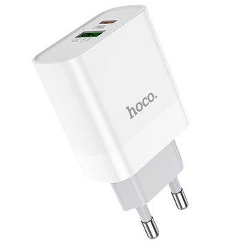 МЗП Hoco C80A Rapido PD20W + QC3.0 charger ( EU ) White