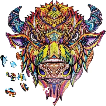 Дерев'яні пазли Brushme Зубр 137 деталей (DP13)