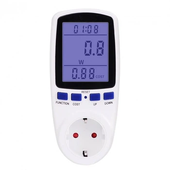 Ваттметр CAT II (PP-3454) энергометр 3680W / 16А с подсветкой Sinotimer