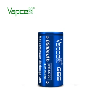 Аккумулятор 32700 литий-железо-фосфатный (LiFePO4) Vapcell G65 (IFR32700), 6500mAh, 30A, 3.65/3.2/2.0V, Blue