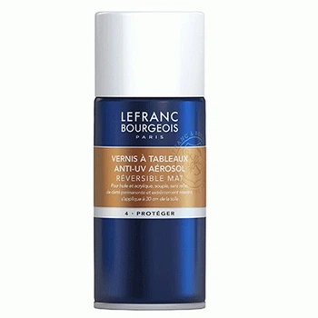 Лак в аэрозоле для живописи матовый Lefranc ANTI-UV Painting Varnish Matte 150 мл (300213)