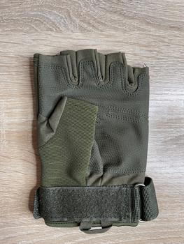 Перчатки тактические беспалые замшевые MFH Protect, цвет олива, M